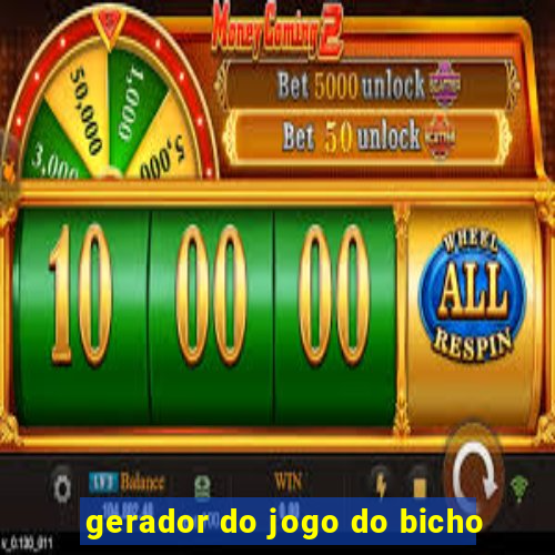 gerador do jogo do bicho